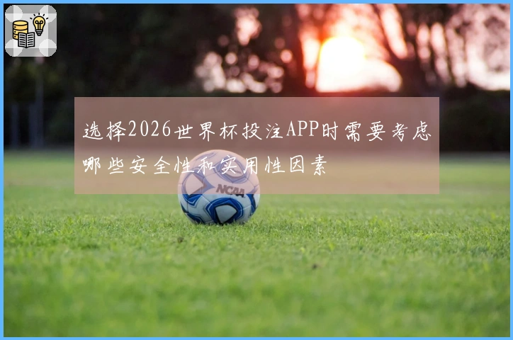 选择2026世界杯投注APP时需要考虑哪些安全性和实用性因素